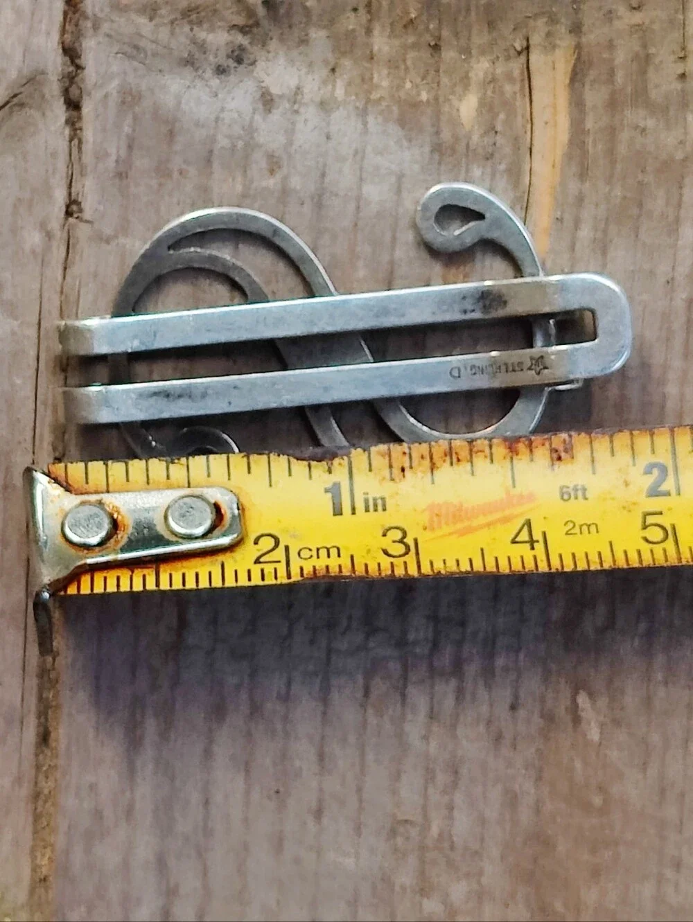 💵 Vintage Sterling Silver Dollar Sign Money Clip